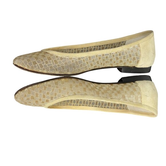 Andrea Carrano Italian womens shoes size gold mesh size 37 excellent - Picture 7 of 8